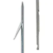 Imersion Tahitian Inox Milled Heel 7 Mm Spearshaft Argenté 180 cm