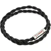 HUGO Bracelet double tour en cuir tressé