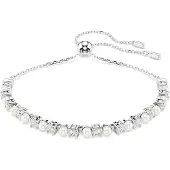 Swarovski Bracelet 'Matrix' argent / blanc perle