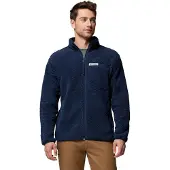 Columbia Rugged Ridge High Pile Fleece Avec fermeture éclair sur toute la longueur Bleu S Homme Bleu S