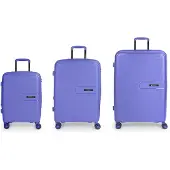 Gabol Steady Spinner Expandable 195l Trolley Bag 3 Units Violet