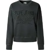 Pepe Jeans pour femme. PL5800022 Sweatshirt Beberly gris (M), Casuel, Coton, Manche longue