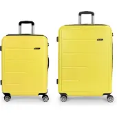 Gabol Future Plus Spinner Expandable 176l Trolley Bag 2 Units Jaune