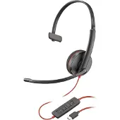HP Poly Casque monaural POLY Blackwire 3210 avec connecteur USB-C
