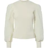 Y.A.S Pull-over 'YASDOTME' crème