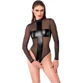 Noir - Body transparent croisé () - M