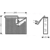 PRASCO Évaporateur de climatisation OLV372 AVA