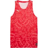 Puma Maillot 'Teamjaws' rouge / melon / noir / blanc