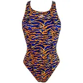 Turbo Top-tiger Swimsuit Bleu 2XL Femme