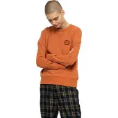 Santa Cruz Crew Classic Dot Chest Emb Sweatshirt Orange S Femme