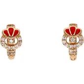 NAEMI Boucles d'oreilles or / rouge / transparent