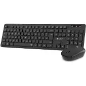 Subblim Business Slim Combo Pack Clavier Et Souris Sans Fil Noir Noir One Size