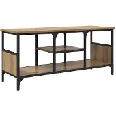vidaXL : Meubles TV de 100 x 35 x 45 cm, en bois composite imitation chêne artisanal et en métal