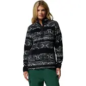 Columbia Benton Springs Printed Snap Half Zip Fleece Noir M Femme
