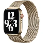 Apple Watch 42/44/45 mm Bracelet Milanais Or