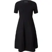 Armani Exchange pour femme. XW001885AF10352UC001 Robe Silhouette noire (L), Casuel, Classique, Viscose, Manche courte