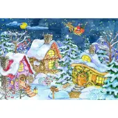 Grafika Puzzle Santa's Trail 1000 pièces Puzzle sur le thème de Noël