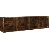 vidaXL Bibliothèque/Meuble TV Chêne fumé 36x30x143cm Bois d'ingénierie