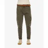 Superdry pour femme. W7010925A Pantalon cargo Skinny vert (32/28), Casuel, Coton