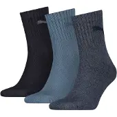 Puma Chaussettes unisexe Chaussettes Paquet de 3 homme - Bleu - 39 / 42