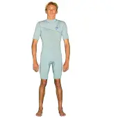 Gyroll Primus Fog 2/2 Mm Short Sleeve Front Zip Shorty Bleu M Homme