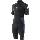 West Flatlock Enforcer 2/2 Mm Short Sleeve Back Zip Shorty Noir MS Homme