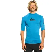 Quiksilver Alltime Short Sleeve Rash Guard Bleu XL Homme