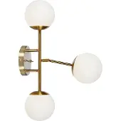 Markslöjd TRINITY Wall 3L Brass/White