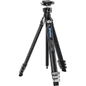 Leofoto Azure AZ-204C mit Kugelkopf LH-25R (Carbone, Métal), Trépied, Noir
