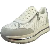 Mustang Dames Faible Sneaker Low Top 1498302 blanc