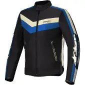 Alpinestars Veste textile pour moto T-Dyno Wr, noir/bleu, XL