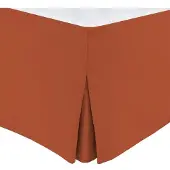HOME LINGE PASSION Jupe de lit - - 160 x 200 cm + 30 cm - Terracotta
