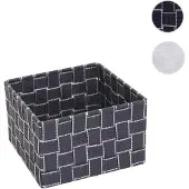 Mendler Panier De Rangement Hwc-C37, 12x19x19cm Gris Foncé