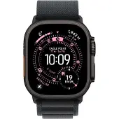 Apple Bracelet Alpine Loop pour Watch | 44/45/46/49 mm - Taille S - Black / Black Titanium
