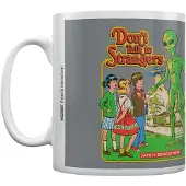 Oneposter Steven Rhodes Tasse Don't Talk To Strangers Blanc