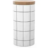 Intirilife boîte à provisions en céramique taille L avec couvercle - 10 x 18.5 cm - capacité 1000 ml - boîte à provisions étanche au lave-vaisselle pour thé, café et bien plus encore