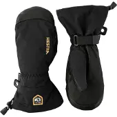Hestra Army Leather Gore-Tex, moufles de ski, noir