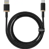 Baseus Câble de charge rapide Dura USB type A vers type C 60 W 2 m noir, doré