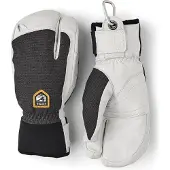 Hestra Army Leather Patrol, 3 doigts gants de ski, gris foncé
