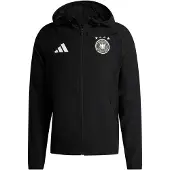 Adidas Veste de sport 'Germany Tiro Travel Full Zip' noir