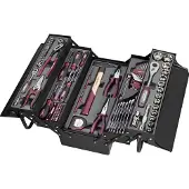 KRAFTWERK Caisse à outils avec outils 1/4' + 1/2' - 106 pièces - 206.000.000