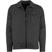 PME Legend Surchemise Wool Blend Herringbone Gris