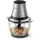 Philips Mini hachoir 3000 series HR1503/00 - 500 W, argent