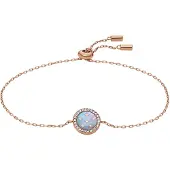 Fossil Bracelet 'Merrit' bleu clair / or rose / transparent