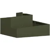 vidaXL Cache-pot de jardin Vert olive 80 x 80 x 50 cm