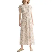 Scotch & Soda Ufu01183t Short Sleeve Midi Dress Beige 36 Femme
