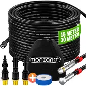 Monzana Tuyau déboucheur Premium 30m 200 bar set 5pcs