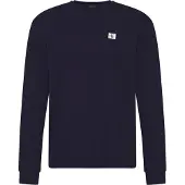 Calvin Klein T-shirt LS WAFFLE BADGE CREWNK TEE hommes - Marine - EU XL