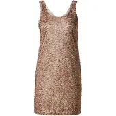 Armani Exchange pour femme. XW001832AF18870M4071 Robe beige Metbloom (XL), Casuel, Polyester, Sans manches / bretelles