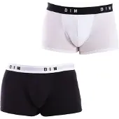 Dim Lot De 2 Boxers Homme Coton Stretch Ceinture Rétro Noir Dim Originals